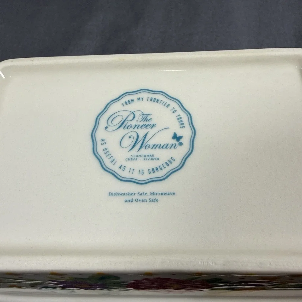 The Pioneer Woman Blooming Bouquet Mini Loaf Pan Blue Floral